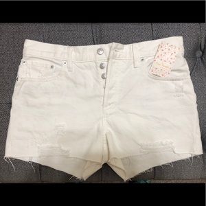 BNWT White Free People Jean Shorts size 29